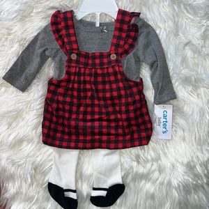 Carters Baby Checkered 3 piece Set N